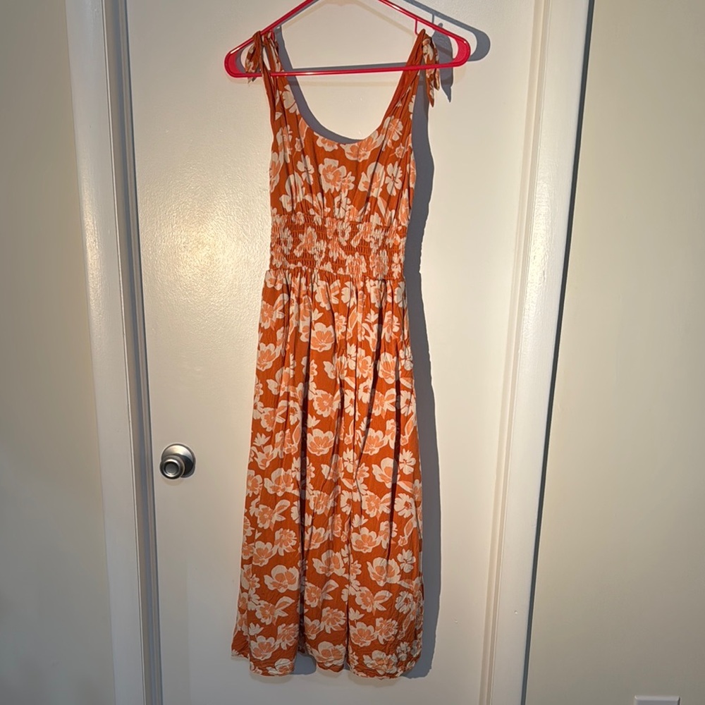 American Eagle Outfitters Vibrant Orange Dress